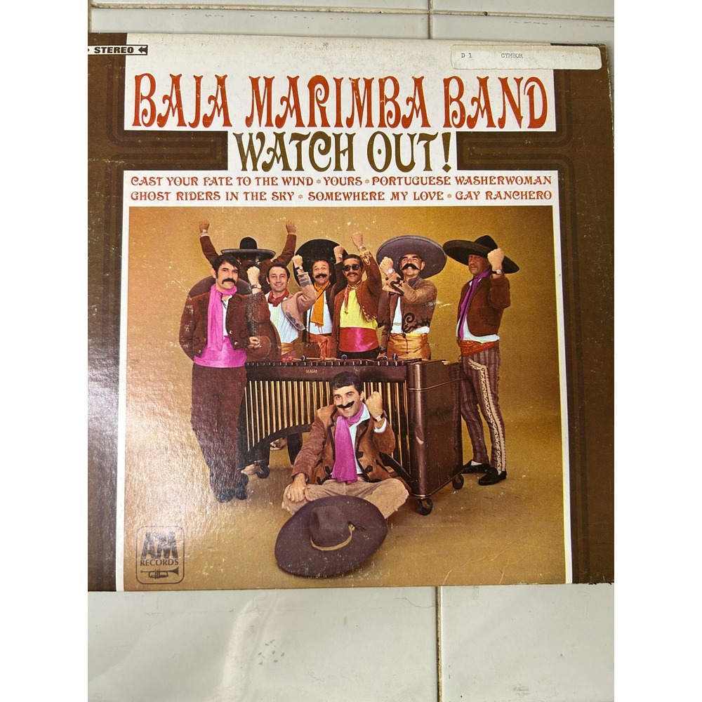 Baja Marimba Band Watch Out! Vinyl‎ LP A&M Records SP-4118 Stereo Vintage Album